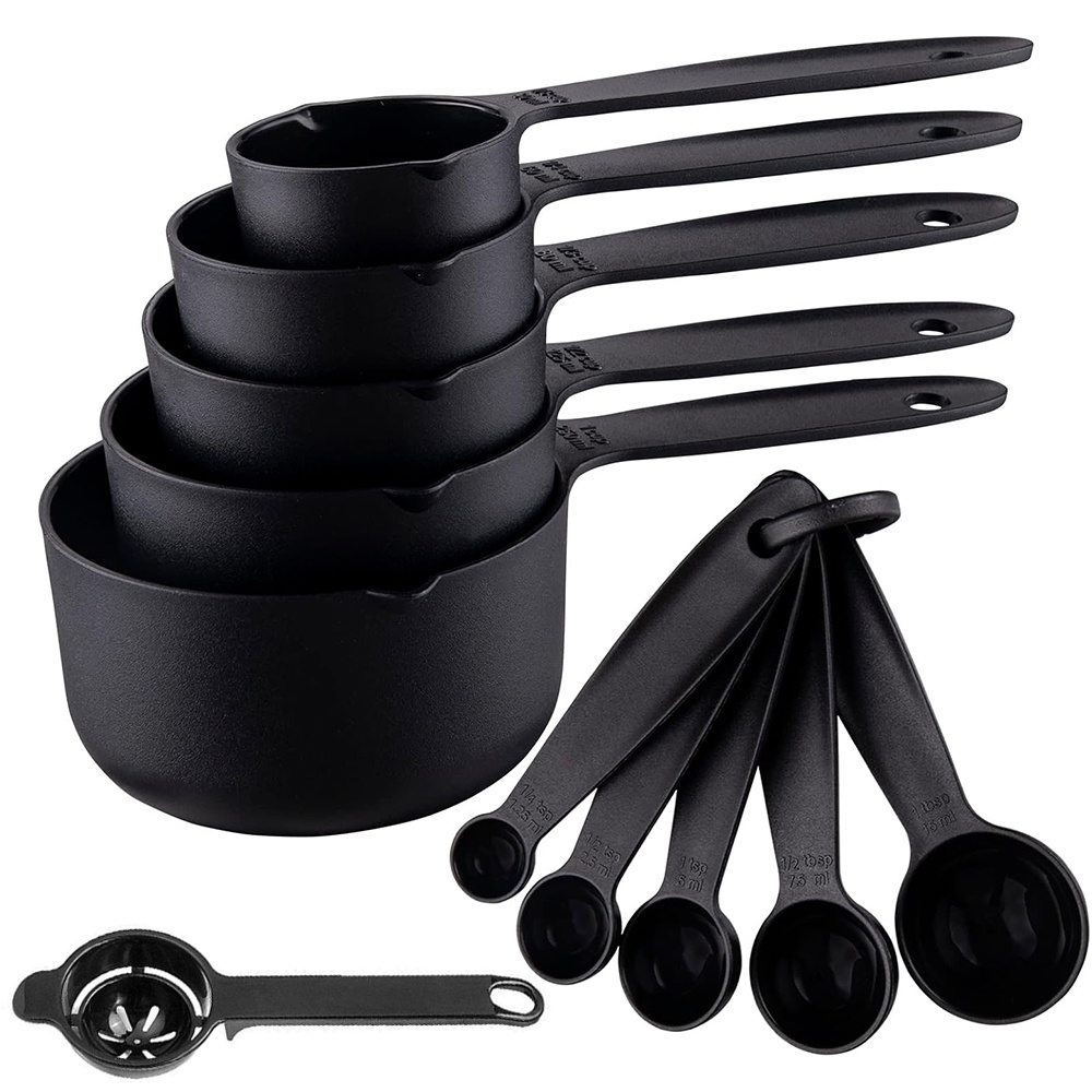 Kitchen Gadgets Pakistan - 11-delige plastic maatbekers & eigeel-scheiders, stapelbare