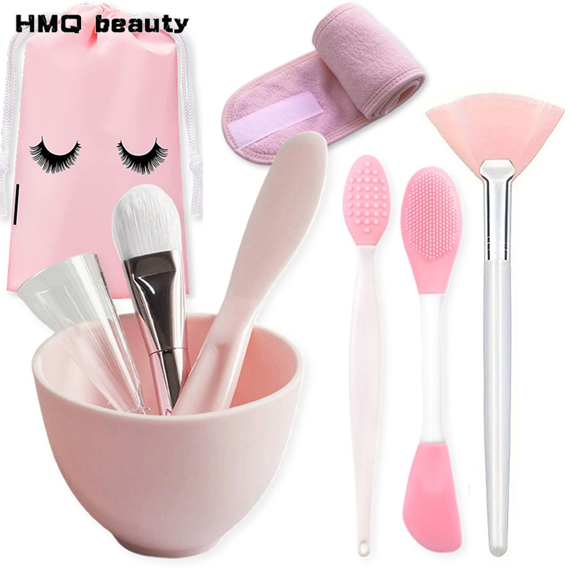 Silicone Spatula Set - 9 stks/set Siliconen Gezichtsmasker Mengkom Set