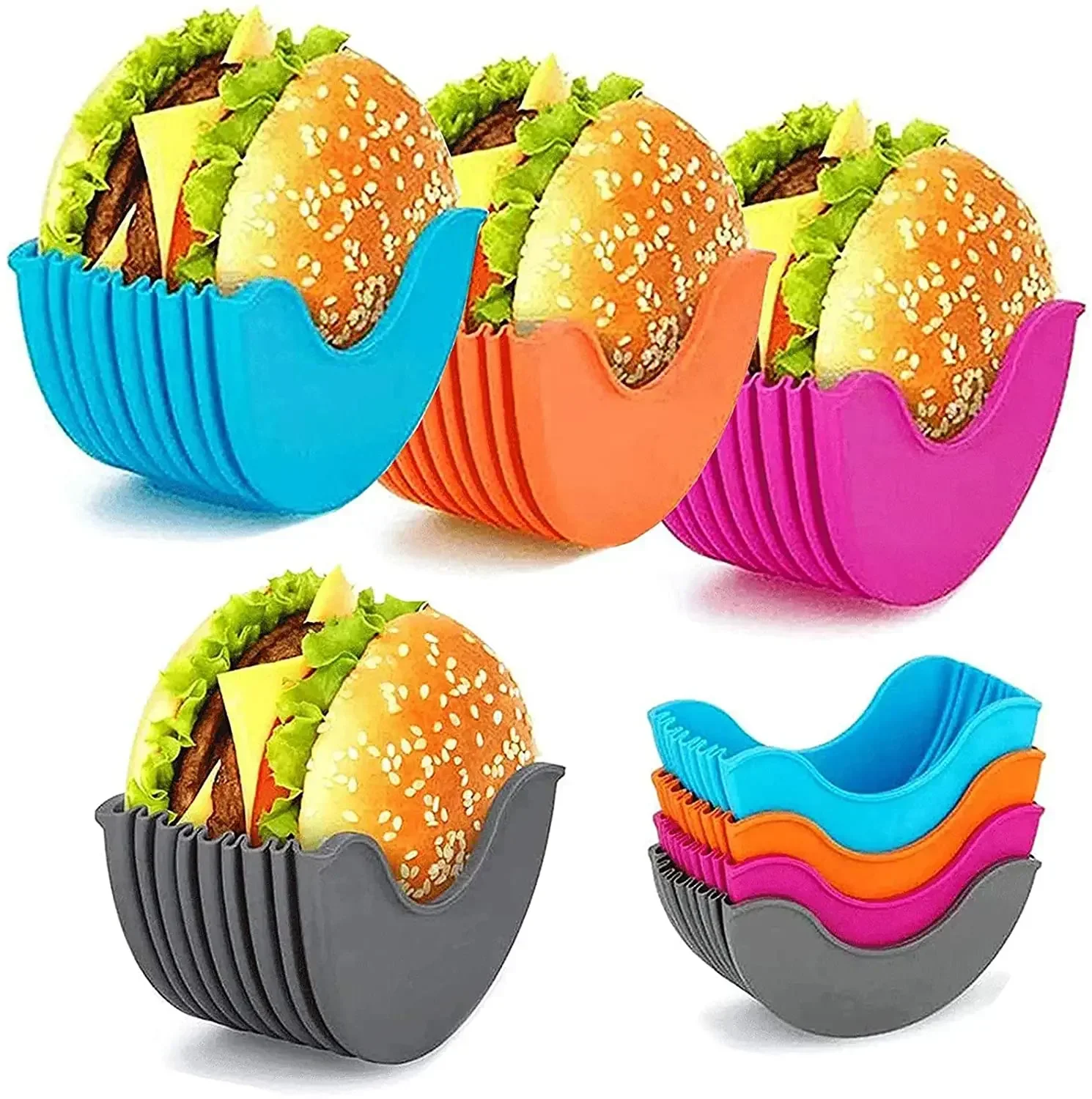 Kitchen Gadgets Rack Storage - Herbruikbaar Burgerrek Handige gadgets Siliconen frame