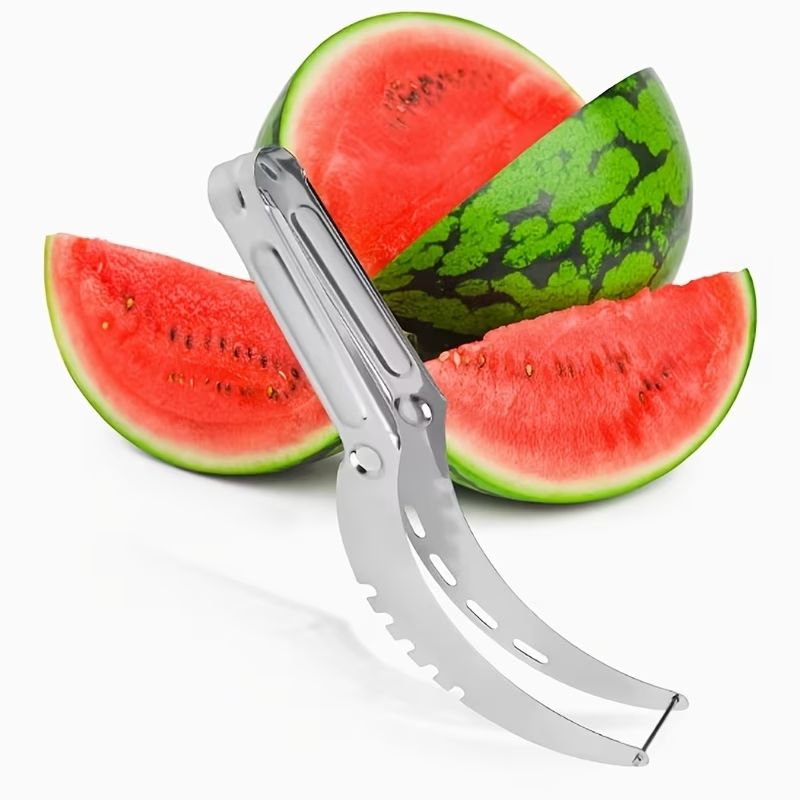 Watermelon Slicer Cutter - 1 stuks - Roestvrijstalen fruitsnijder, watermeloensnijder,
