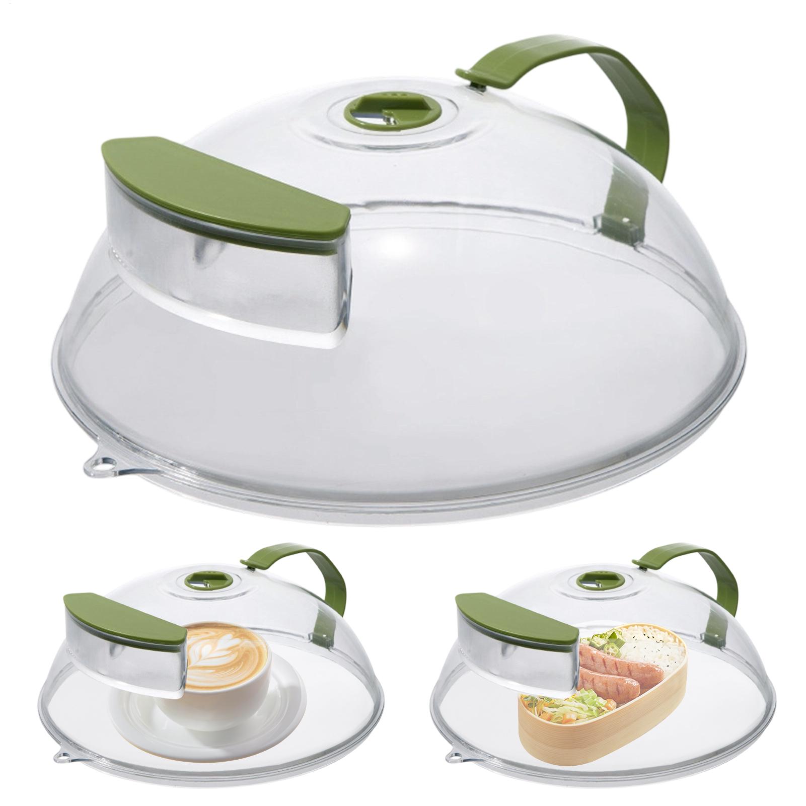 Kitchen Gadgets Modern - Veelzijdige transparante magnetronsplatter cover met waterstomer