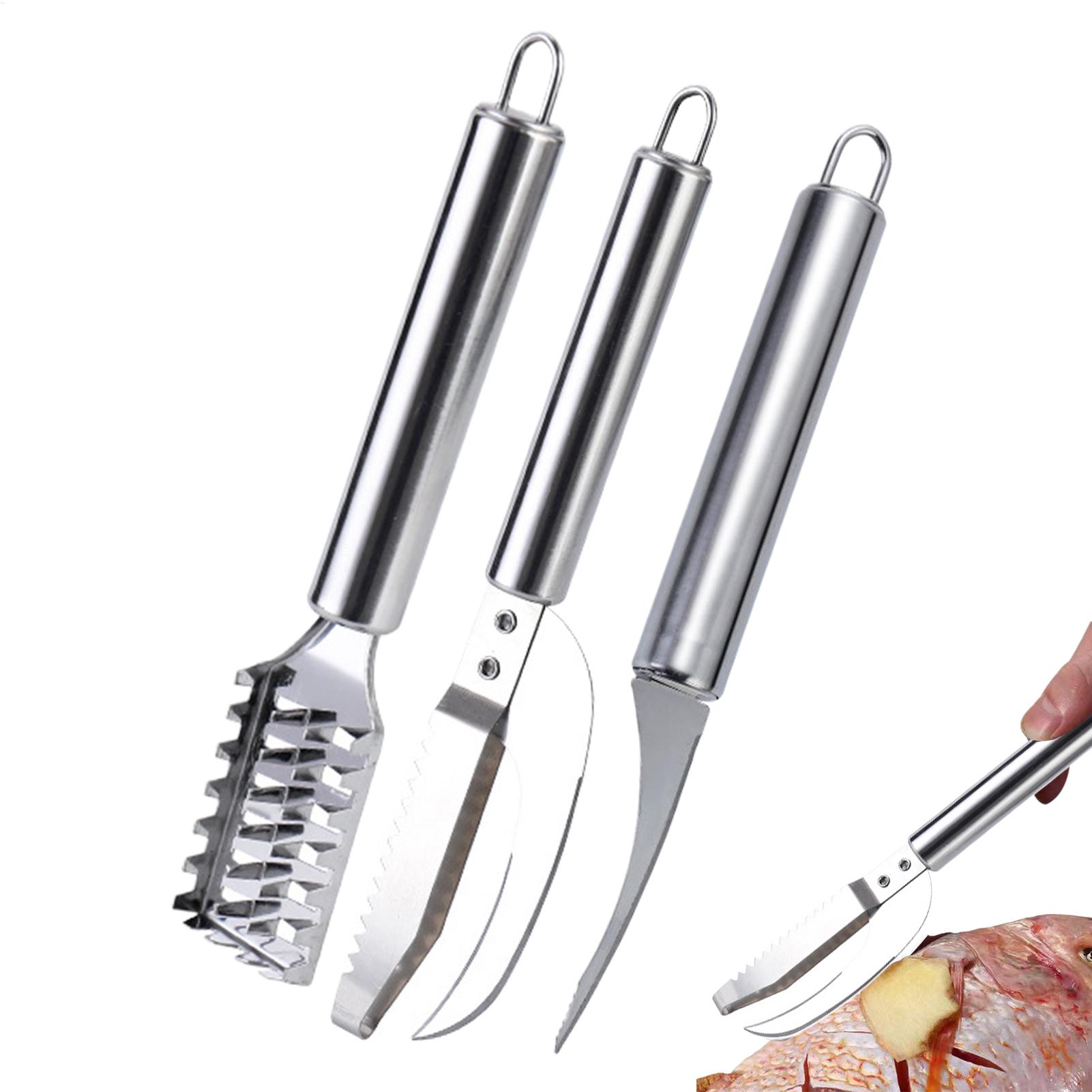 Kitchen Gadgets Everyone Needs - Vis-schubbenverwijderaar mes garnalenreiniger roestvrij staal schilferverwijderaar