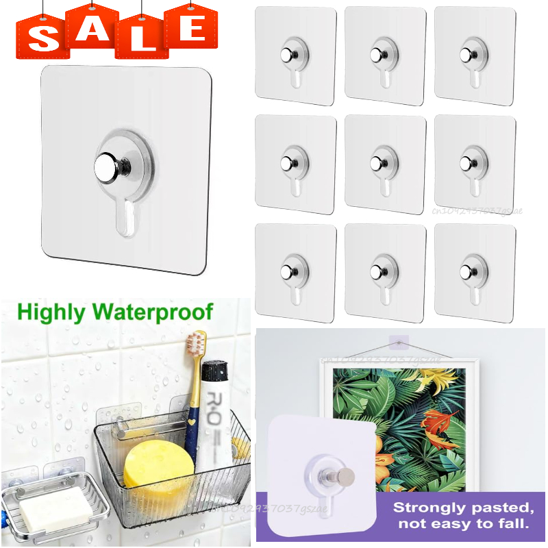 Kitchen Gadgets Rack Storage - Fotolijsthaken Opbergrek Schroefhouders Deurhanger Zelfklevende multifunctionele