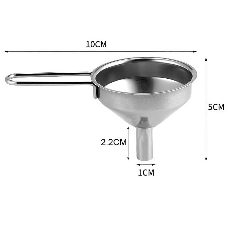 Kitchen Gadgets Small - Roestvrijstalen trechter met handvat Kleine metalen
