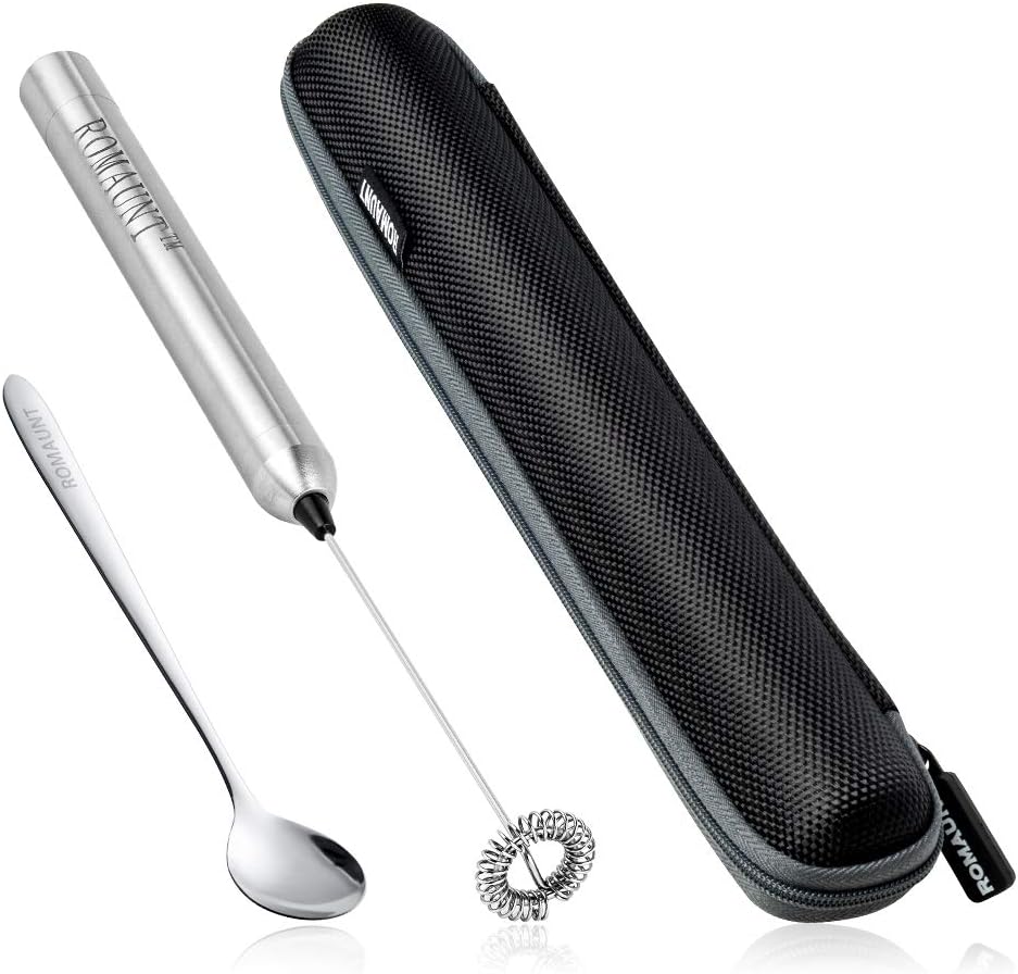 Milk Frother - Handheld melkopschuimer, elektrisch, op batterijen werkend,