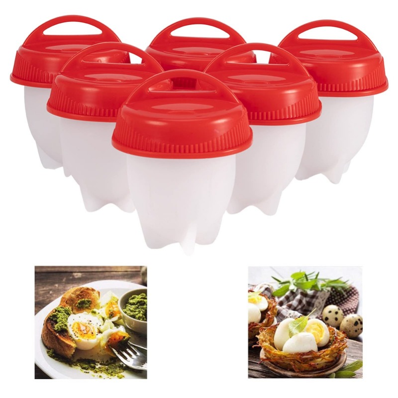 Kitchen Gadgets Modern - BPA-vrije siliconen eierkoker, gekookte eieren zonder