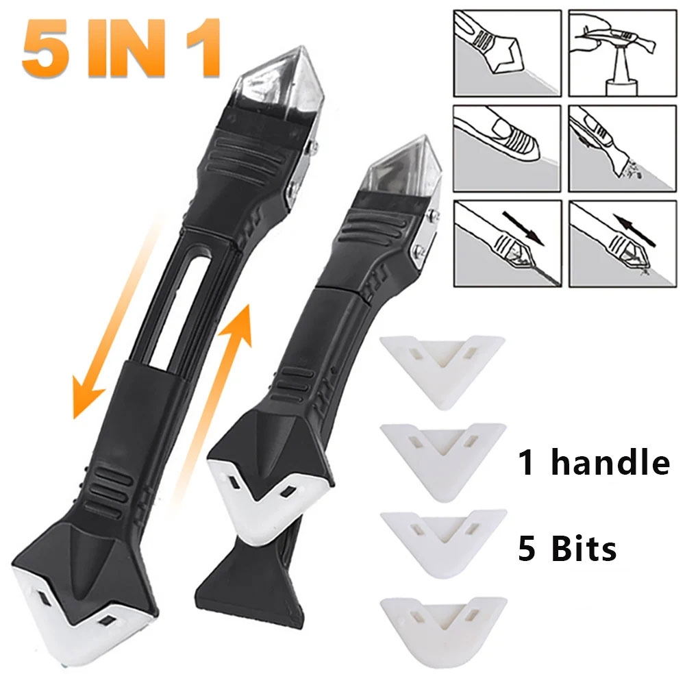 Silicone Spatula Set - 5-in-1 Metalen Schepje Lijm Gereedschapset: Siliconen