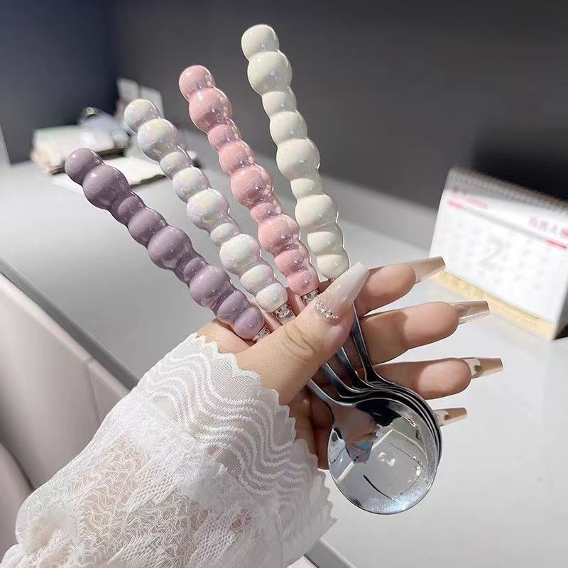 Kitchen Gadgets List - Parel Handvat Lepel Roestvrij Staal Roeren
