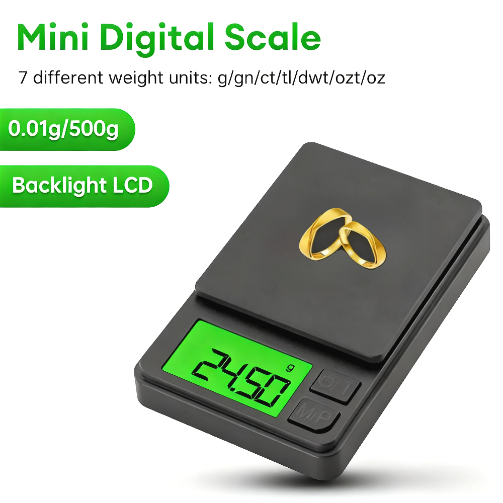 Kitchen Gadgets Small - 200/500/1000g 0.01g mini digitale weegschaal hoge