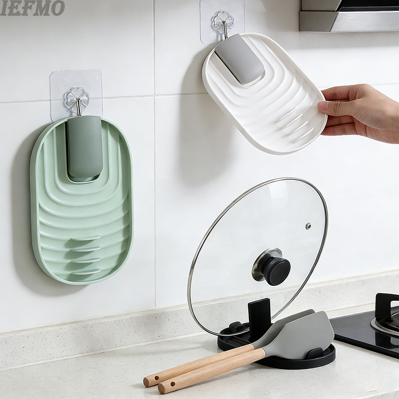 Kitchen Gadgets Rack Storage - Opvouwbare potdekselhouder Keukenorganizer Schop Opbergrek Afvoer