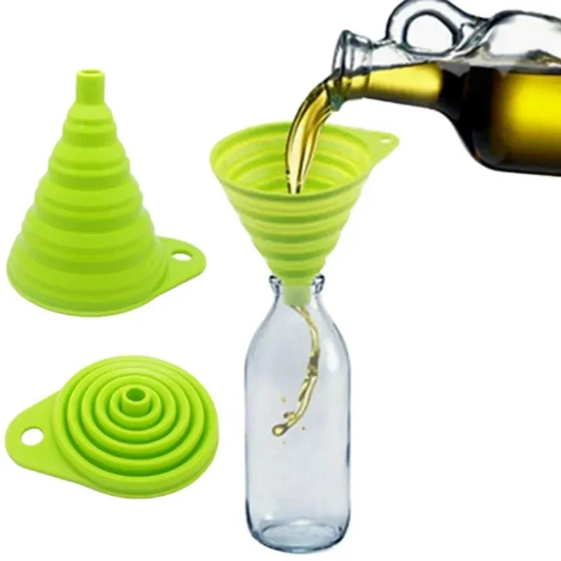 Kitchen Gadgets Small - 1/4PCS Siliconen Opvouwbare Trechter Opvouwbare Keuken