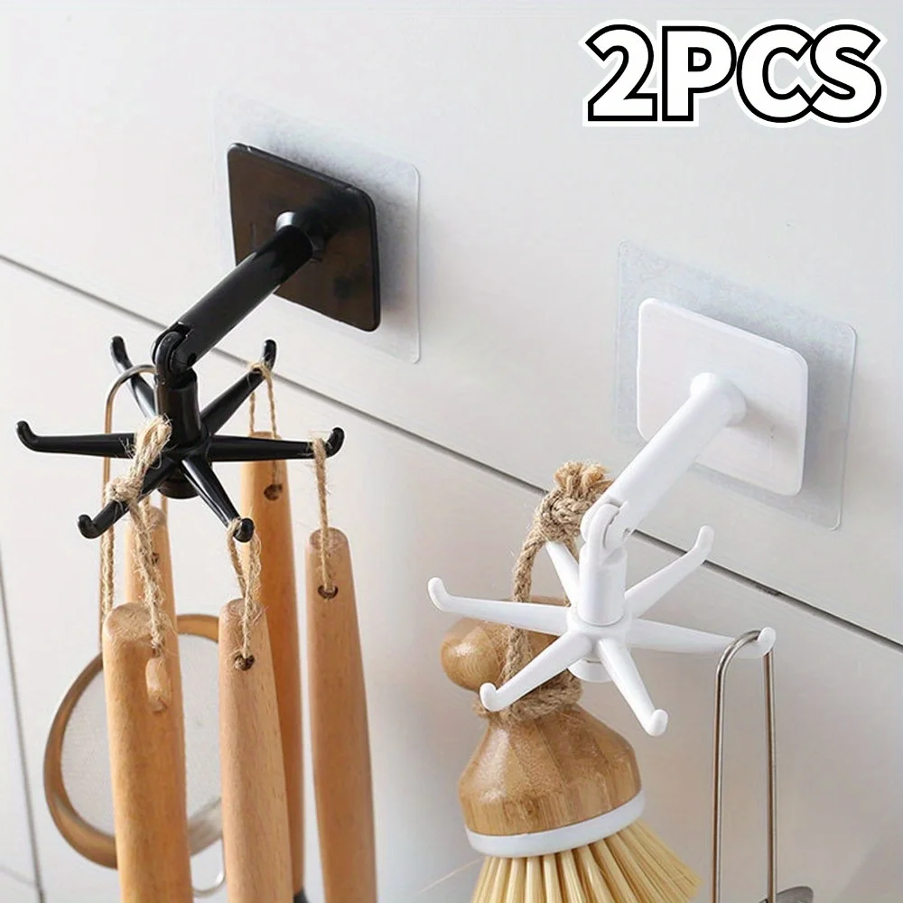 Kitchen Gadgets Rack Storage - Keukenhaak Multifunctionele Haken 360 Graden Gedraaid
