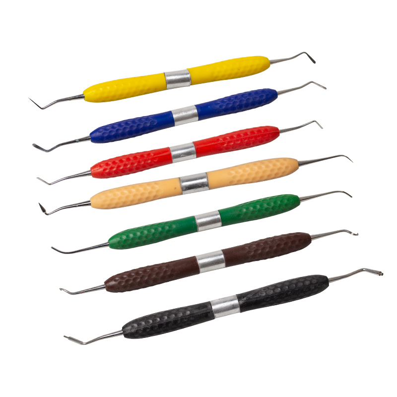 Silicone Spatula Set - 7-delige set tandheelkundige plastic instrumenten voor