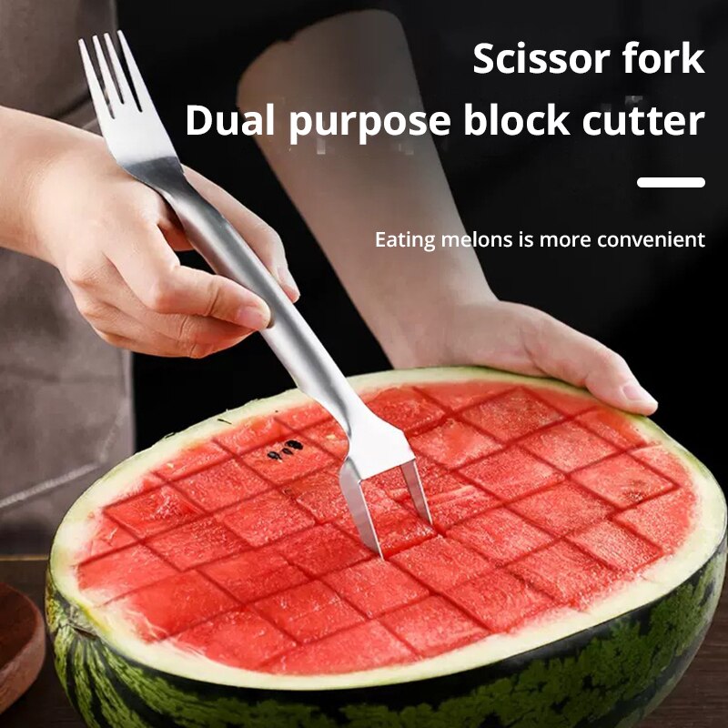 Watermelon Slicer Cutter - 1 Pc Multifunctionele Draagbare 2In1 Watermeloen