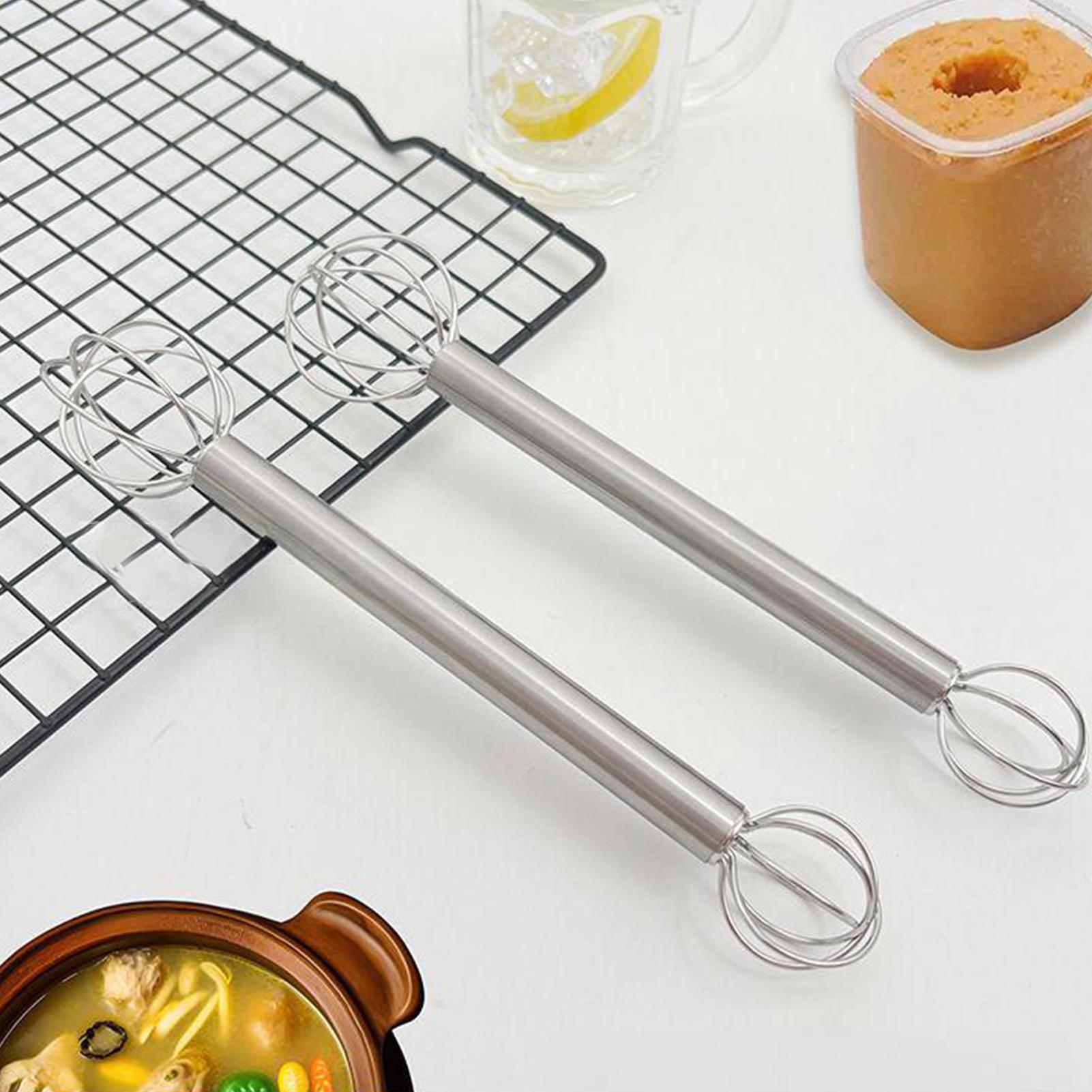 Healthy Kitchen Gadgets - Miso Roerstaafje 304 Roestvrij Staal Dubbele