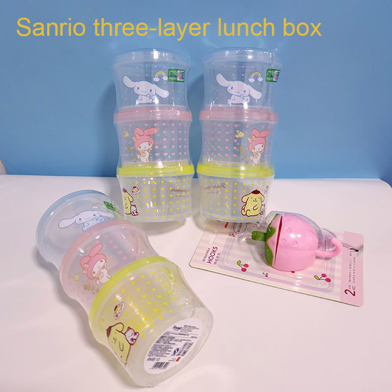 Kitchen Gadgets Gift - Kitty Bento Box Set 3-delig, schattige