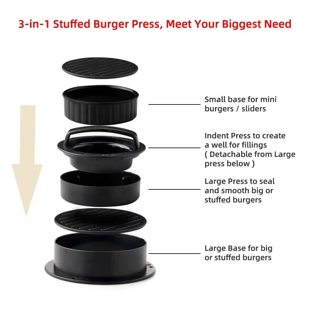 Ronde Hamburger Burgerpers Run - Kitchen Gadgets Modern recensie en prijs