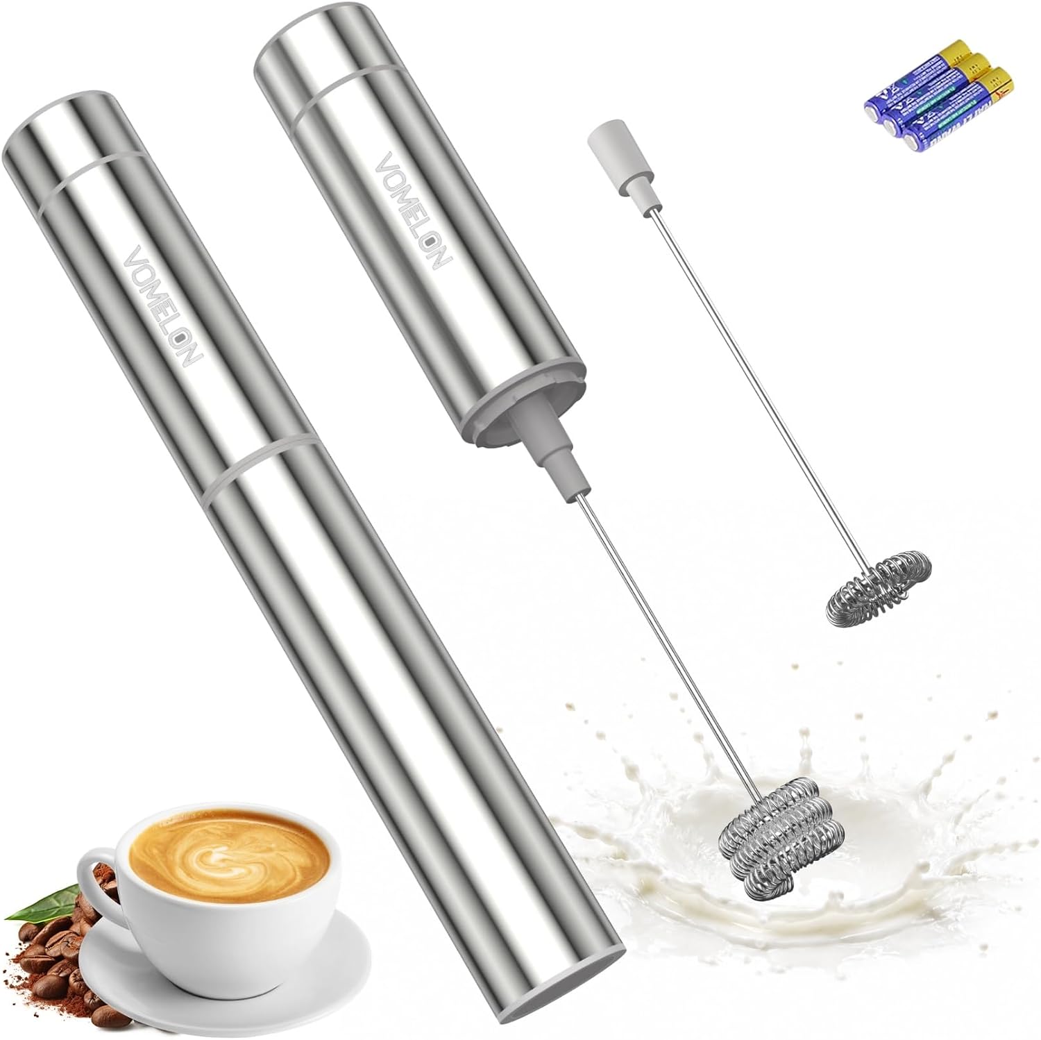 Melkopschuimer Handheld, op ba - Milk Frother recensie en prijs