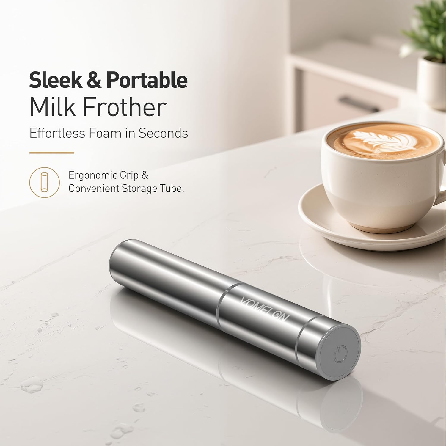 Melkopschuimer Handheld, op ba - Milk Frother recensie en prijs