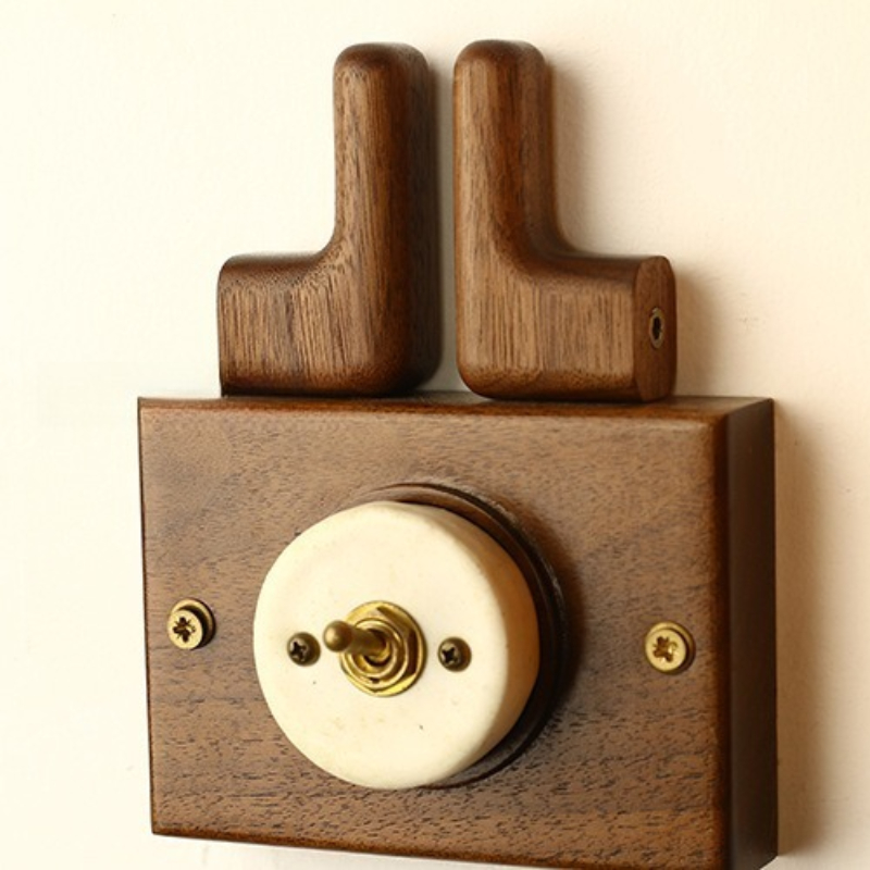 Houten haak Sleutel Decoratiev - Kitchen Gadgets Rack Storage recensie en prijs