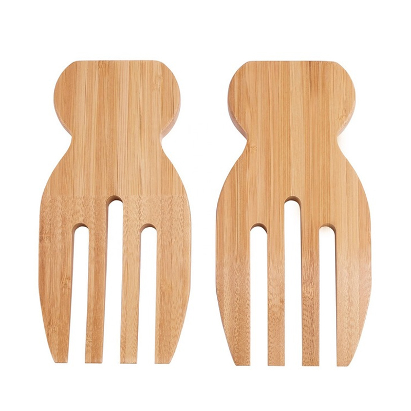 2Pcs Salade Handen Bamboe Sala - Kitchen Helper Gadgets recensie en prijs