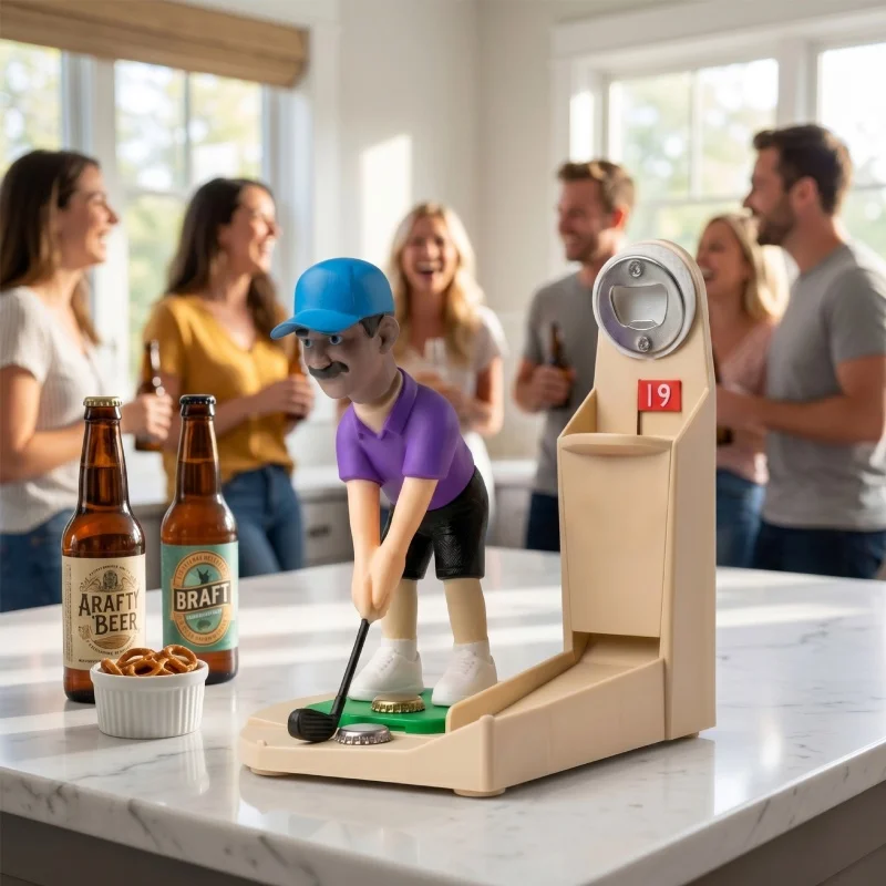 Golfspeler Beeldje Bierflesope - Funny Kitchen Gadgets Gifts recensie en prijs