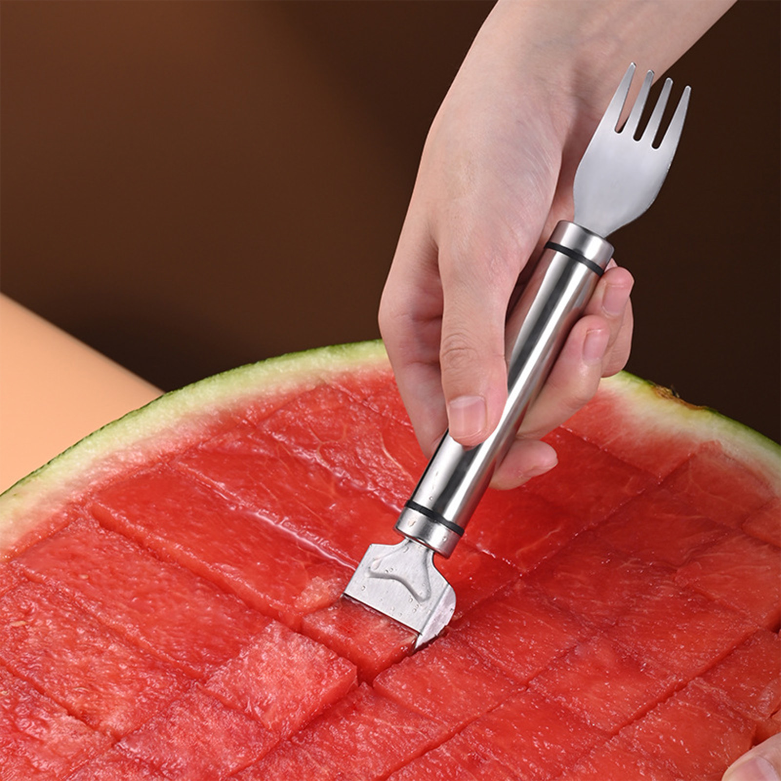 Roestvrijstalen watermeloen sn - Watermelon Slicer Cutter recensie en prijs