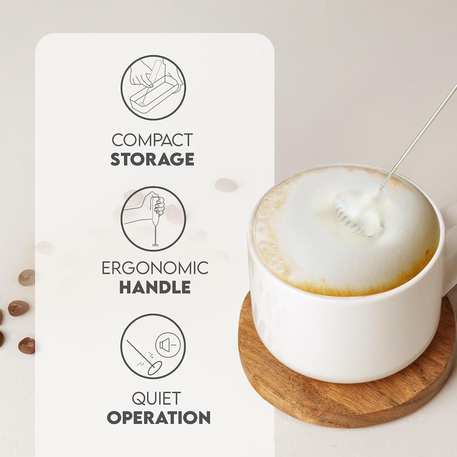Melkopschuimer, draagbare roes - Milk Frother recensie en prijs