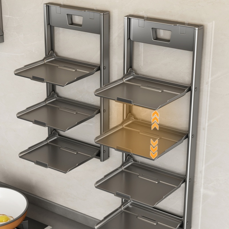 Vouwbare wandplank met zuignap - Kitchen Gadgets Rack Storage recensie en prijs