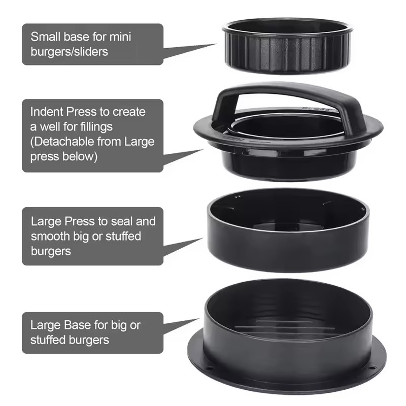 2026 3-in-1 Anti-aanbak Hambur - Kitchen Gadgets Modern recensie en prijs